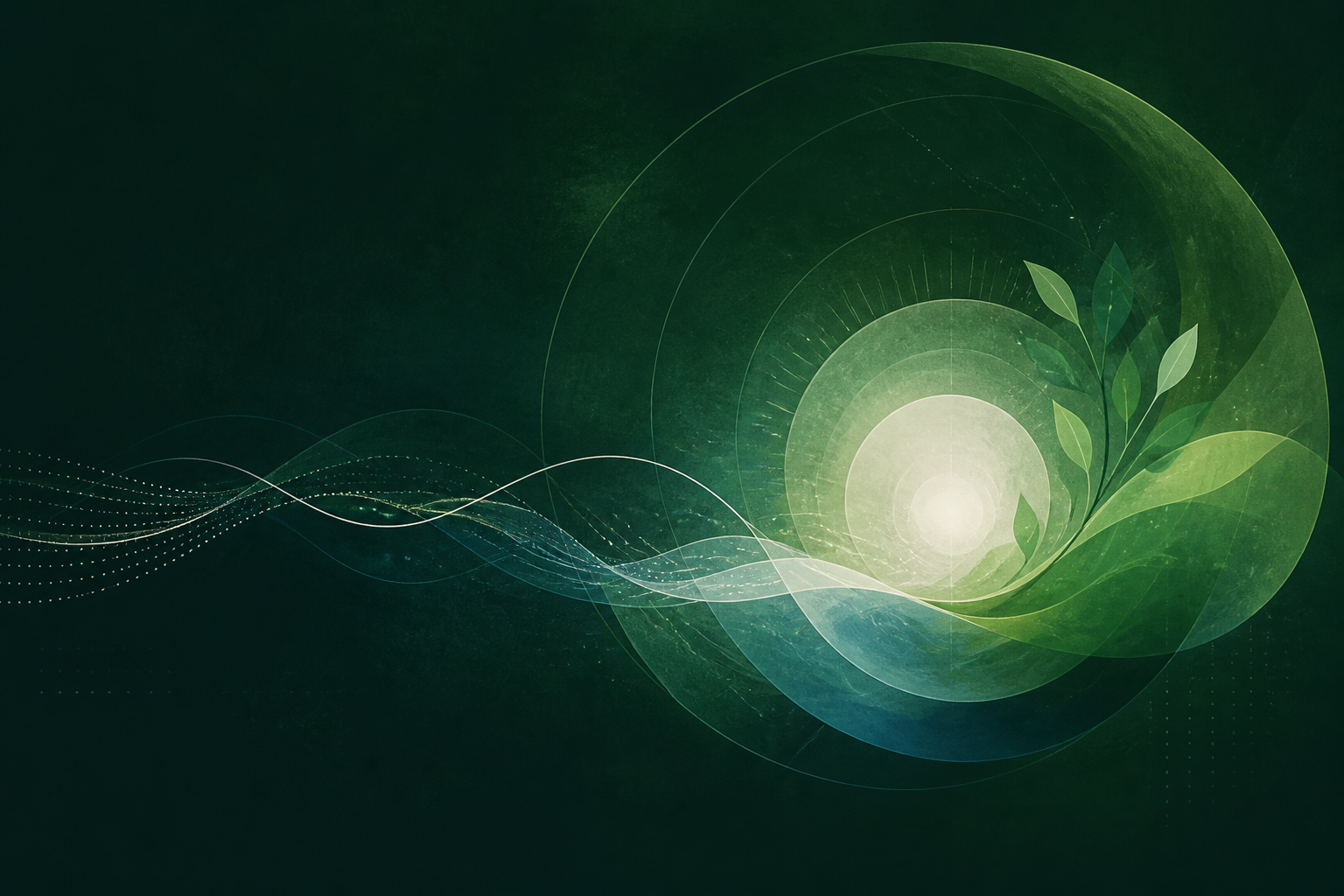 Abstract editorial visualization of connected pressure, recovery, and performance systems.